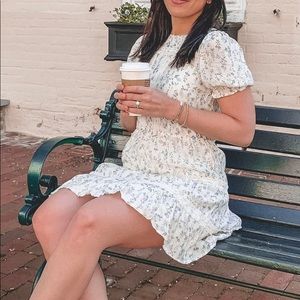 White Floral Dress